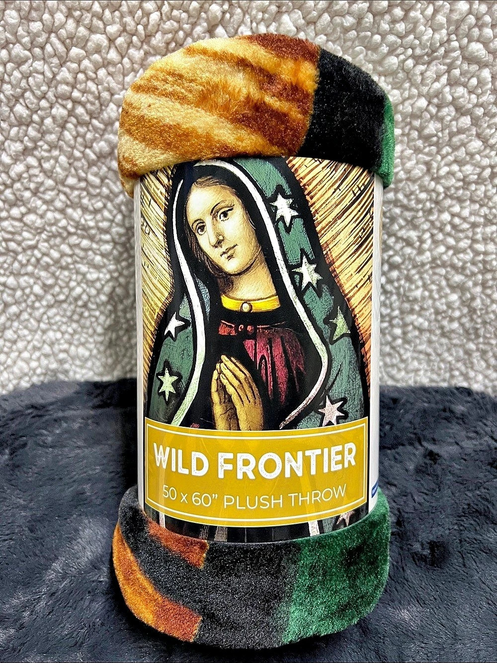 Wild Frontier Wilderness Blessed Mary Plush Throw NWT